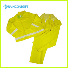 Reflective PVC Polyester Waterproof Workwear Coverall Rpp-015